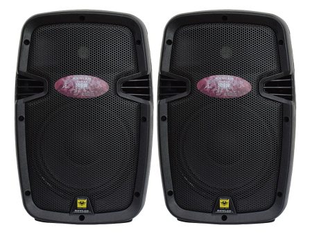 KEVLER EON-8A 8  200W 2-way Full Range Active Loud Speaker (Pair) with LCD Display and Class D Amplifier, Built-In USB Port   FM   Bluetooth Function, RCA Input and 3 Mic Line I O Online now