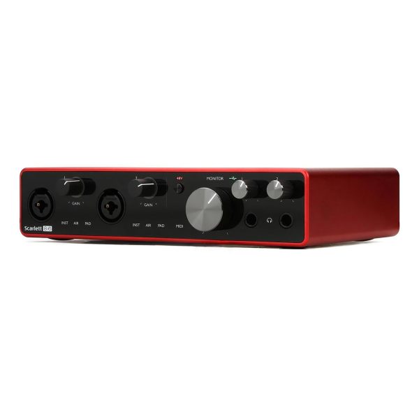 Focusrite Scarlett 8i6 3rd Gen USB Type-C Audio Interface with 2 Mic Instrument Inputs, 24-bit 192kHz Resolution, Switchable Air Mode Online