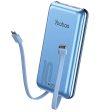 Yoobao LC3 10000mAh Powerbank PD20W Power Delivery with Built-in 22.5W Fast Charging USB Type C and Lightning Cable (Blue) Fashion