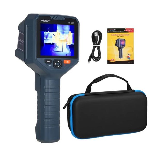 Noyafa Digital Handheld Industrial Thermal Imager with 3.5  750p LCD Screen Display, 2600mAh Built-In Battery, 8GB Storage Memory, USB-C Charging & Data Cable, Multi-Image Modes for Device, Electrical, Pipeline, Building Inspection, etc. Fashion