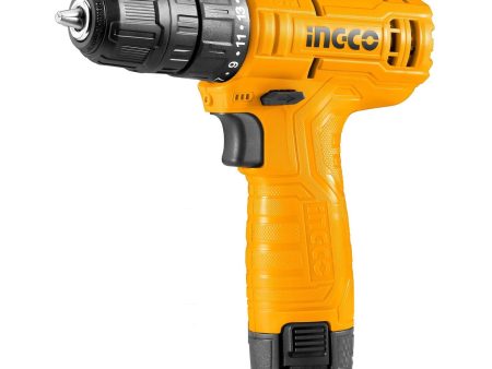 INGCO CDLI12415 12V Lithium-ion Cordless Screwdriver Drill SP Super Select with 1.5Ah Battery Pack, Charger, and CR-V 65mm Bit Hot on Sale