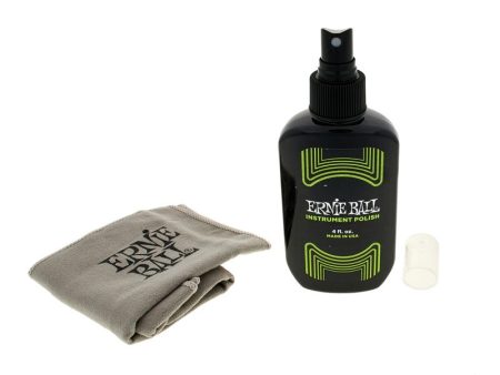 Ernie Ball 4 oz. Guitar Polish Set (Oil-Free) with Micro Fiber Cleaning Cloth Polishing Compound - Musical Instruments and Accessories | 4222 Cheap