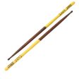 Zildjian ZASTG Gurtu Series Oval Drumsticks Signature with Medium Taper (Brown & Yellow) for Drums and Percussion Hot on Sale