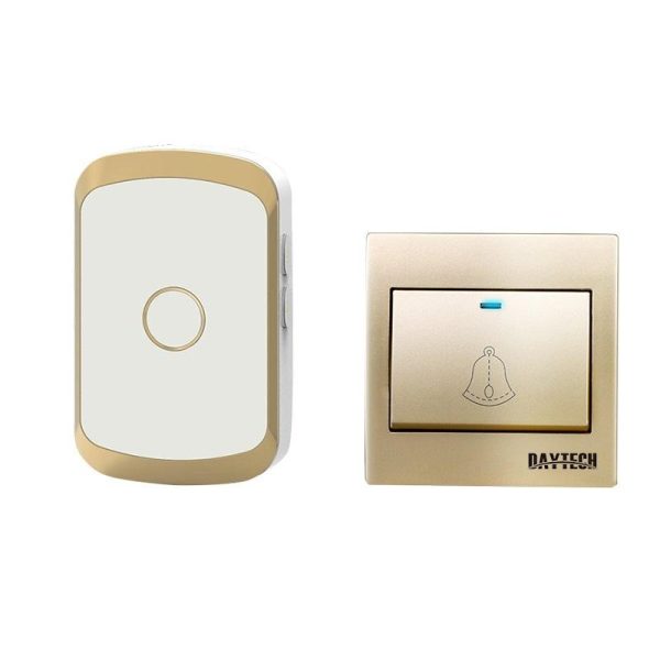 DAYTECH DB06 Smart Wireless Doorbell Plug and Play AC 110V-240V Water-Resistant 300m Long Range Door Bell Buzzer with Adjustable Volume, 36 Chimes and Tunes for Home Office Indoor and Outdoor Installation Discount