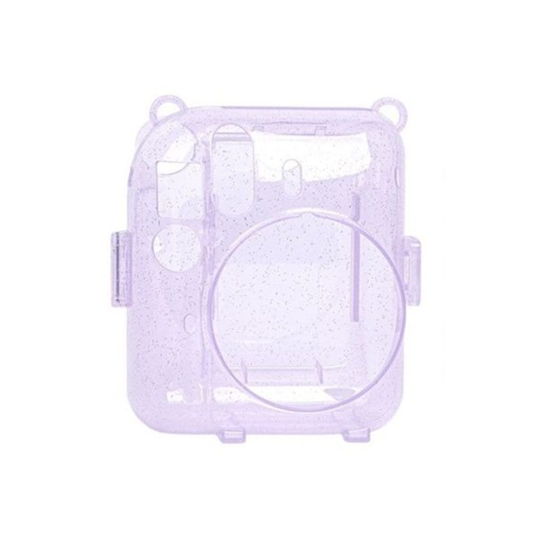 Pikxi CM12 Fujifilm Instax Mini 12 Protective Glitter Crystal Transparent Camera Case Bag Dust and Scratch Proof with Shoulder Strap (Available in Different Colors) For Cheap