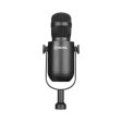 Boya BY-DM500 Dynamic XLR Broadcasting Microphone with Foam Windscreen, All Metal Construction Fashion