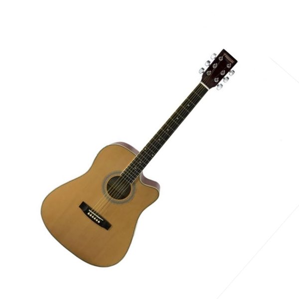 Fernando AW-41C 20-Fret 6-Strings Acoustic Guitar with 41” Dreadnaught Cutaway, Spruce and Basswood Body, and Chrome Die Cast Machine Head for Professional and Hobbyist Musicians (Sunburst, Black, Natural) on Sale