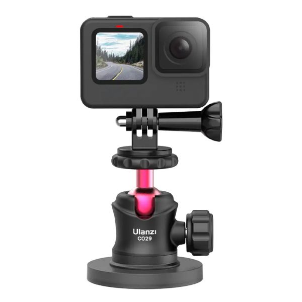 Ulanzi C029 Magnetic Camera Mount with 360° Panoramic Ball Head, GoPro Adapter for Fill Light, Smartphone Clip, Compact, Panoramic and Action Cameras | C062GBB1 Online now