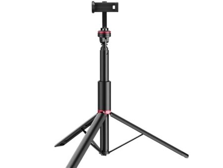 Ulanzi MT-54 Portable Metal Tripod Light Stand with Smartphone Holder, 61  Maximum Length, Non-slip Silicone Pad | 3025 Supply