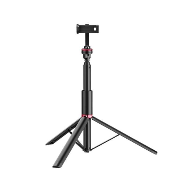 Ulanzi MT-54 Portable Metal Tripod Light Stand with Smartphone Holder, 61  Maximum Length, Non-slip Silicone Pad | 3025 Supply