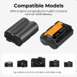 K&F Concept NP-W235 Battery 7.4V 2200mAh and Dual Charger with Micro USB and Type C Charging Ports for FUJIFILM X-S20 X-T4 X-T5 X-H2 X-H2S GFX50S II GFX100S GFX100S II GFX100 II and Other Cameras | NPW235 NP W235 Online Sale