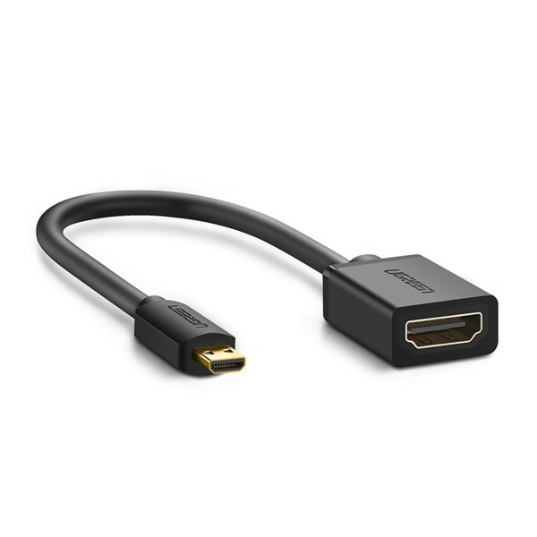 UGREEN HD 1080P 4K Micro HDMI Male to HDMI Female High Speed Cable Adapter with 3D Support and Ethernet Audio Return | 20134 For Discount