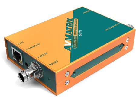 AVMatrix SE1117 H.264 H.265 SDI Streaming Encoder with SDI Input & Loop Out Ethernet Interface, Live Stream without Computer Connection, 1080p60 Video with Embedded Audio, Main Sub Dual Streaming, and Independent 3.5mm Audio Input Hot on Sale