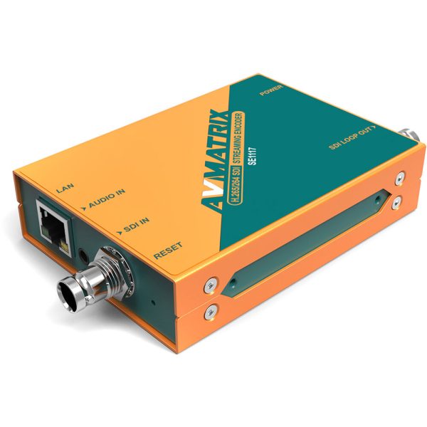 AVMatrix SE1117 H.264 H.265 SDI Streaming Encoder with SDI Input & Loop Out Ethernet Interface, Live Stream without Computer Connection, 1080p60 Video with Embedded Audio, Main Sub Dual Streaming, and Independent 3.5mm Audio Input Hot on Sale