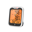 ThermoPro TP358 Hygrometer and Thermometer with Built-in Clock, Bluetooth 5.0, Premium Sensirion 260ft Humidity and Temperature Sensors, Comfort Level Indicator, Backlight and App Support for Indoors and Greenhouse Use Fashion