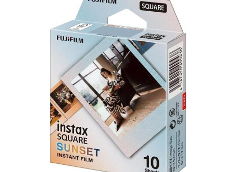 FUJIFILM Instax Square Sunset Film 10s (10 Sheets) Single Pack Sale