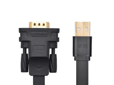 UGREEN 2 Meters USB 2.0 Male to RS232 DB9 Male Serial Adapter Cable with Gold Plated Connectors, Multi-Layer Shielding for PC, Desktop Computer, Router, Barcode Scanner, Serial Printer, etc. - Supports Windows, macOS, Linux | 20218 For Discount