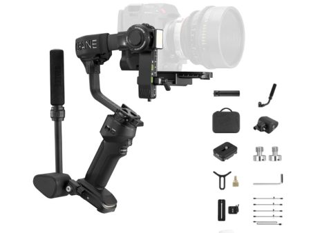 Zhiyun Crane 4 Camera 3-Axis Handheld Gimbal Stabilizer for DSLR, Mirrorless, and Cine Camera with Built-in LED Fill Light, 12 hrs Battery Life, Bluetooth Shutter Control, USB-C PD Fast Charging, Quick Release Horizontal & Vertical Rail Hot on Sale