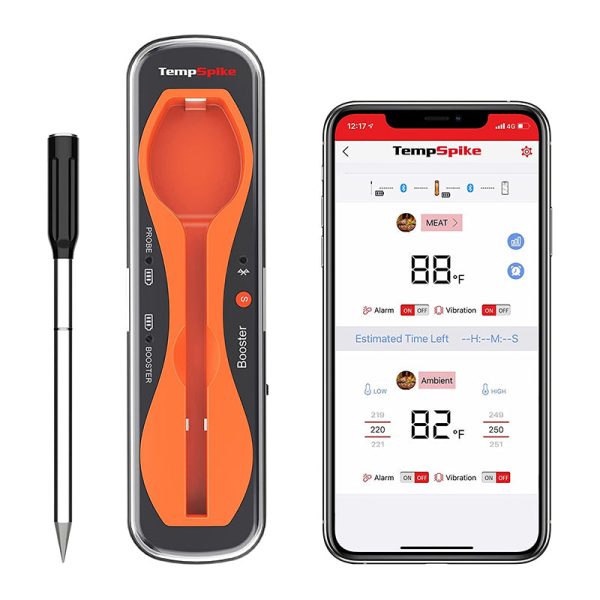 ThermoPro TP960 TempSpike Wireless Meat Thermometer for Oven, Grill, Sous Vide, BBQ, Smoker, Rotisserie, Smart Kitchen Cooking with Internal and Ambient Temperature Sensor, 500ft Bluetooth Connectivity Range Discount