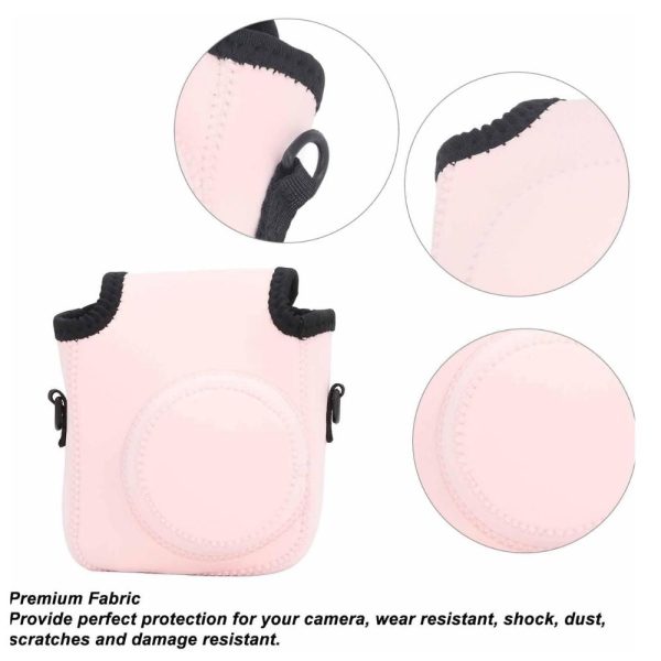 [CLEARANCE] Pikxi Soft Fujifilm Instax Mini 12 Camera Case Bag with Padded Inner Lining, Waterproof Neoprene Surface, and Shoulder Carrying Strap Supply