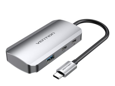 Vention 5 in 1 USB Type C Hub with 5Gbps USB 3.0 Ports, Gen1 TypeC Data, & Fast Charging USB-C Power Delivery Adapter Dock | TNDHB Online Hot Sale