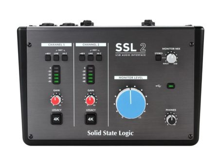 Solid State Logic SSL 2   SSL 2+ Professional Desktop USB-C Audio Interface with Mic Preamps, 24-bit, Legacy 4K Button, Monitor Mix Control Cheap