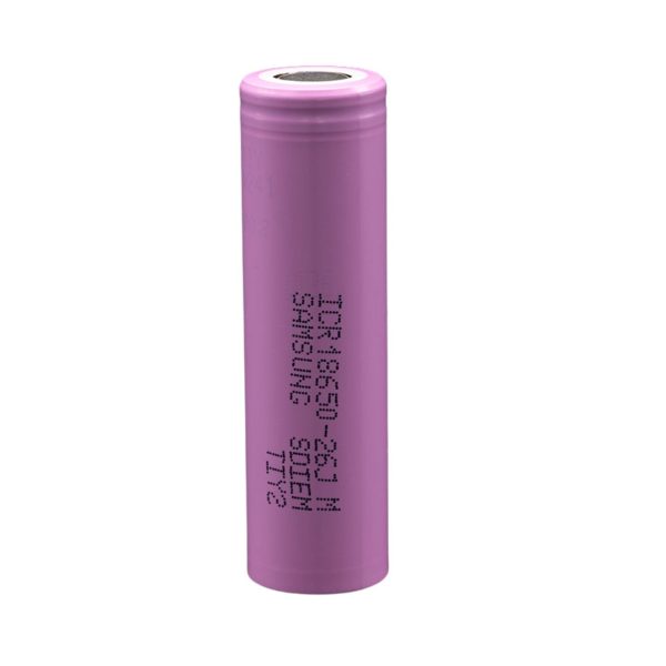 Samsung 26J 18650 2600mAh 5.2A Rechargeable Battery Cell Flat Top Li-ion (Pink) | ICR18650-26J Online Sale