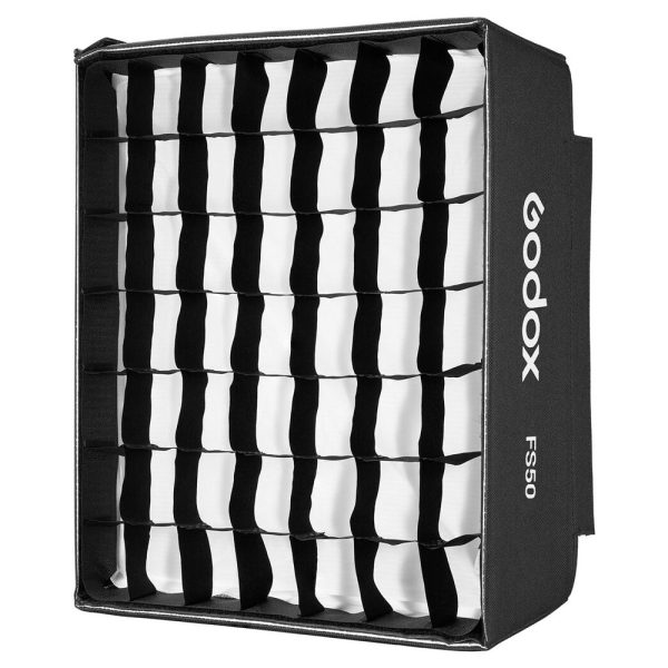 Godox FS50 Foldable Diffusion Rectangular  Softbox with Removable Light Grid for FH50Bi and FH50R Flexible LED Light Panels Online Hot Sale