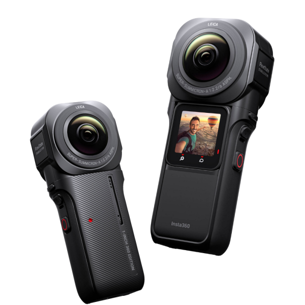 Insta360 ONE RS 1-Inch 360 Edition Camera with Invisible Selfie Stick, 6K 360 Degree Panoramic Video Horizon Lock, 21MP Photo, Co-Engineered with Leica Long-life Battery, PureShot HDR, Dual 1-Inch Sensors, IPX3 Water Resistant Fashion