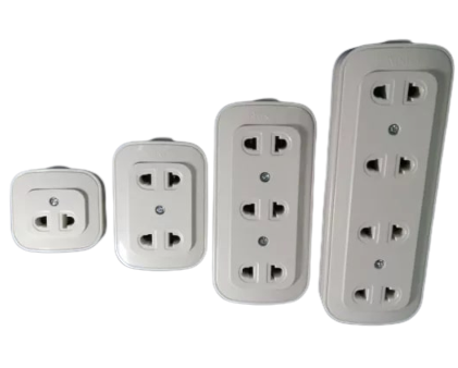 OMNI Surface Convenience Outlet Socket 10A 220V (1 Gang, 2 Gang, 3 Gang, 4 Gang) for Electronics Appliances | WSO-00 Online Hot Sale