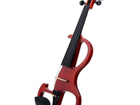 Fernando E358-2 4 4 4 String Electric Violin with Piezo-Style Pickups, Spruce Body, and 3.5mm AUX Output (Black, Red) Online Hot Sale