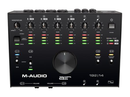 M-Audio AIR 192 | 14 USB Audio Interface for Studio Recording with 8 In and 4 Out, MIDI Connectivity(Professional Audio Equipment) (Audio Interface) For Discount